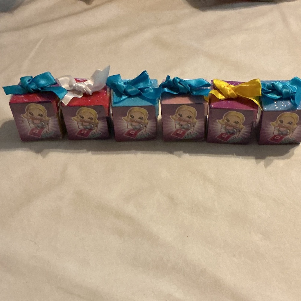 Collection Set of 6 Mini Gift Ems Series 5 with Colorful Bows